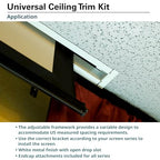 Elite Screens ZCU2 Universal Ceiling Trim Kit Projector Screen