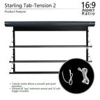 Elite Screens STT100UWH2-E12 Starling Tab-Tension 2 100