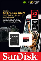 SanDisk 32GB Extreme Pro MicroSD for GoPro Hero 10 + Reader