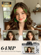 NBDDIGITAL True 5K 64MP Point-and-Shoot Digital Camera