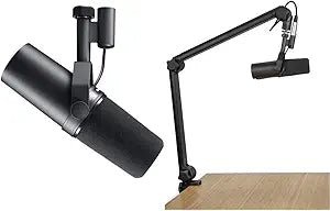 Shure SM7B Vocal Dynamic Microphone Podcast Recording Bundle