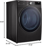 LG DLEX4200B 7.4 cu ft Smart Wi-Fi Enabled Dryer