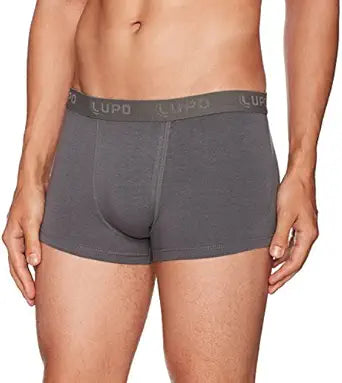Lupo 00480-002-8730 Men's Essential Stretch Cotton Low Rise Trunks