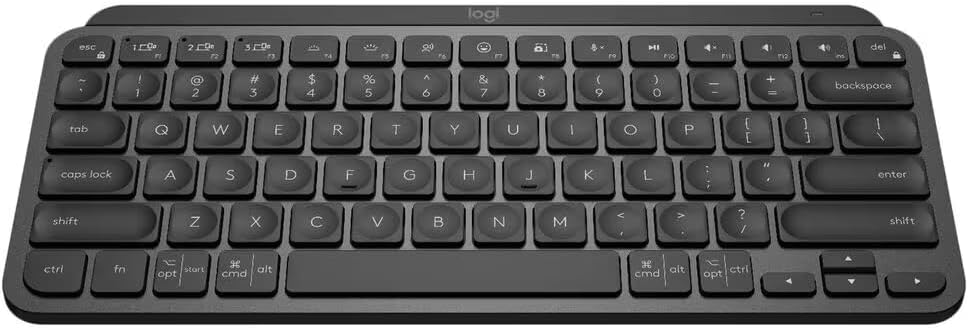 Logitech 920-010475 MX Keys Mini Black Wireless Keyboard Renewed