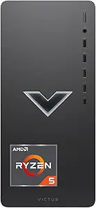 HP TPC-F124-MT Victus Gaming Desktop Ryzen RX 6400