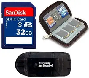 SanDisk 32G_SD_San_Case_R1BK 32GB SD Card Reader Bundle