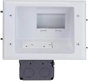Monoprice 112589 Recessed Low Voltage Plate with Receptacle — main product image