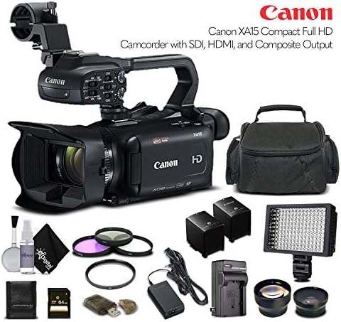Canon 2217C002 XA15 Compact Camcorder Bundle