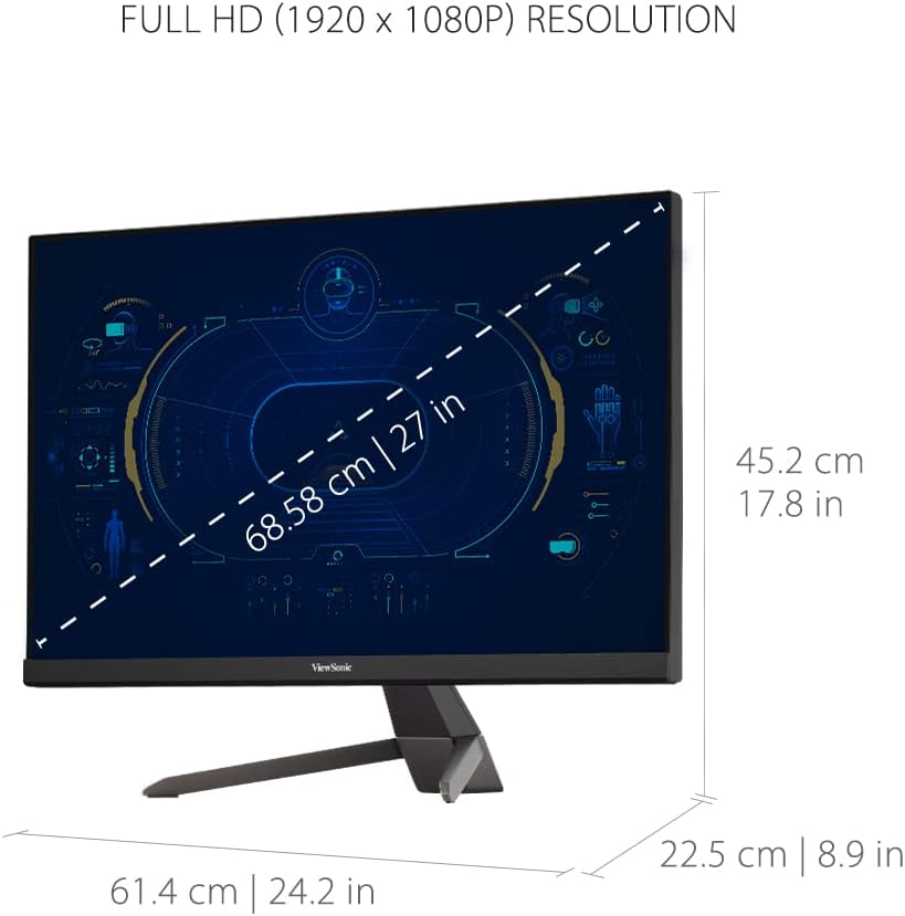 ViewSonic VX2767-MHD 27-Inch 1080p 100Hz Gaming Monitor