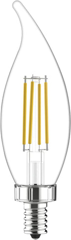 GE 93129920 Relax LED 60W Soft White Candle Bulb 8-Pack