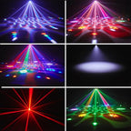 GNCNSHK Moving Head DJ Light with Disco Ball and Starry Laser