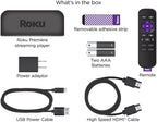 Roku 3920R Premiere 4K/HDR Streaming Media Player HDMI