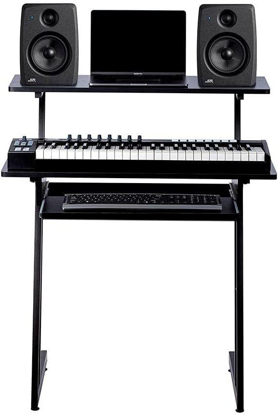 Monoprice 625919 Recording Desk Keyboard Tray Workstation
