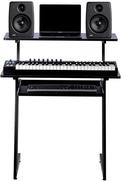 Monoprice 625919 Recording Desk Keyboard Tray Workstation