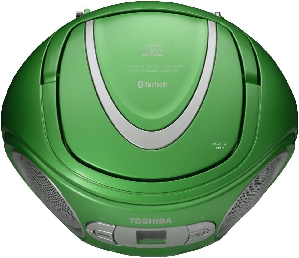 Toshiba TY-CWS9(G) - Portable CD Bluetooth Boombox - Green