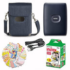 Fujifilm Instax Mini Link 2 Space Blue Smartphone Printer Bundle
