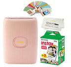 Fujifilm Instax Mini Link 2 Smartphone Printer Bundle Pink