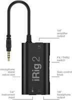 IK Multimedia iRig 2 Guitar/Bass Mobile Interface