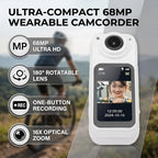 UPALDHOU Thumb Camera 68MP 16X Magnetic Wearable Camcorder