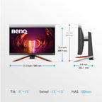 BenQ EX240 MOBIUZ 165Hz 1ms IPS Gaming Monitor