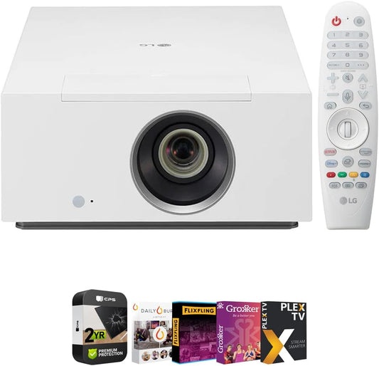 LG E99LGHU710PW CineBeam 4K UHD Home Cinema Projector Bundle