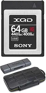 Sony XQD G Series 64GB Memory Card Bundle