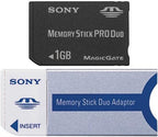 Sony 1GB Memory Stick Duo with Adapter - For Cameras & PSP