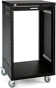 Samson SASRK16 16-Space Universal Rack Stand Black — main product image