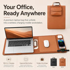 Yaslayp Wireless Charging Laptop Bag with Fold-Out Workstation