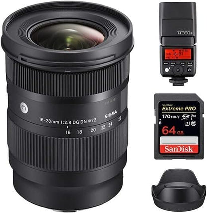 Sigma 16-28mm f/2.8 DG DN Sony E-Mount Lens Bundle