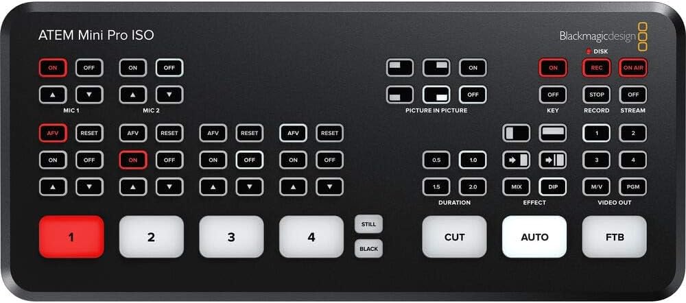 Blackmagic Design SWATEMMINIBPRISO-BUNDLE ATEM Mini Pro ISO Streamer Bundle
