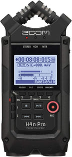 Zoom ZH4NPRO All Black 4-Track Recorder Bundle