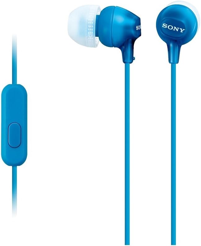 Sony MDR-EX15AP/LI Blue In-Ear Headphones — main product image