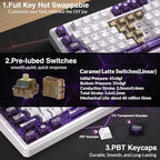 Aula L99 Wireless Mechanical Keyboard with Smart Touch Screen
