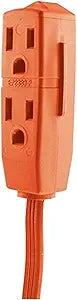 GE 9ft Indoor 3-Outlet Power Extension Cord — main product image