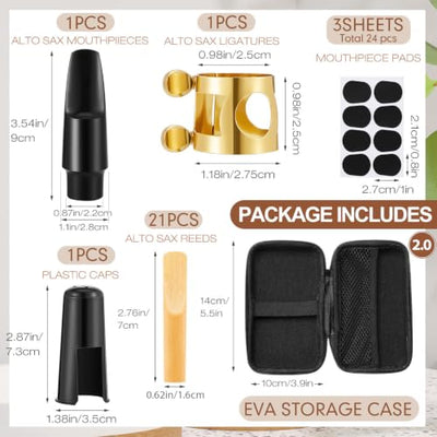 Treela 49-Piece Alto Saxophone Accessory Replacement Kit