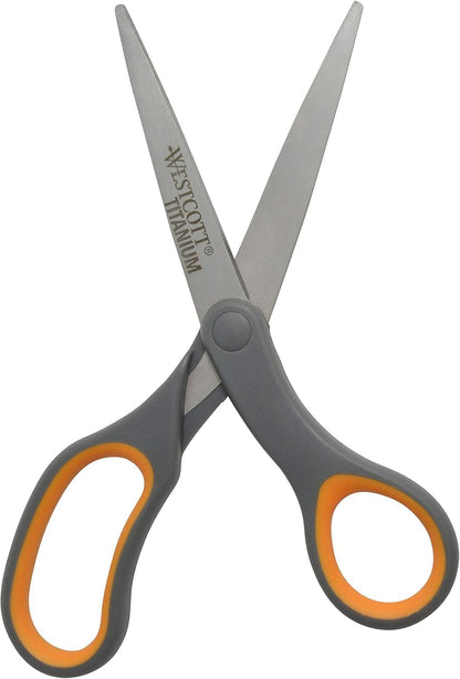 Westcott 00803 Titanium Bonded 8-Inch Scissors 6-Pack