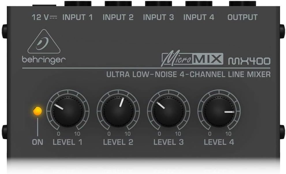 Behringer Micromix MX400 Ultra Low-Noise 4-Channel Line Mixer