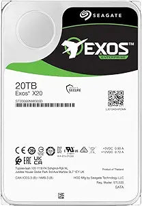 Seagate Exos X20 ST20000NM003D 20TB SAS Enterprise HDD — main product image