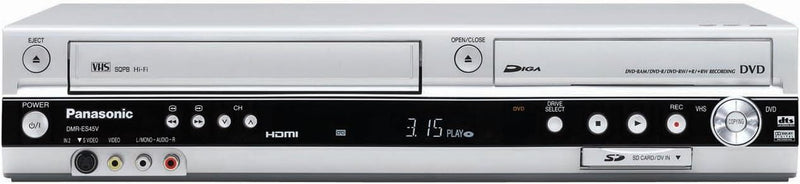 Panasonic DMR-ES45VS DVD Recorder/VCR Combo HDMI SD DV Input — main product image