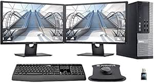 Dell 9020RNC2 Optiplex i5 Desktop with Dual Monitors - Renewed