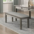 Lexicon 194840160403 Saratoga Dining Bench Antique Gray