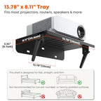 PUTORSEN No-Drill Projector Mount and Adjustable Bedside Shelf