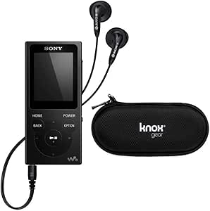 Sony ASONNWE395XK1 Walkman 8GB MP3 Player Black + Case