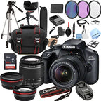 Canon EOS Rebel T100 DSLR Camera with 18-55mm Lens Bundle Renewed