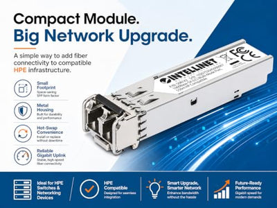 Intellinet 1000Base-SX SFP Multimode Fiber Transceiver, 2-Pack