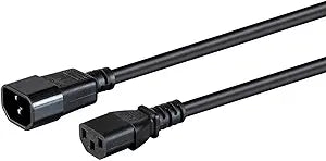 Monoprice 140120 8ft IEC C14 to C13 Power Extension Cord