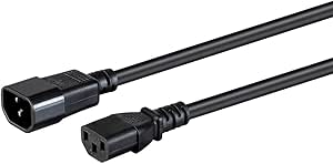 Monoprice 40123 12ft 3-Prong Extension Cord C13 — main product image