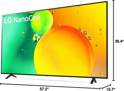 LG E66LG65NANO75UQA 65" 4K NanoCell TV Bundle