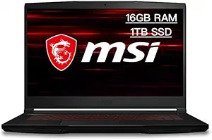 MSI GF63-10SCXR GTX 1650 Gaming Laptop: i5, 16GB, 1TB SSD